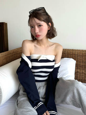 モデル：155cm（着用サイズ：FREE　着用カラー：NVY）