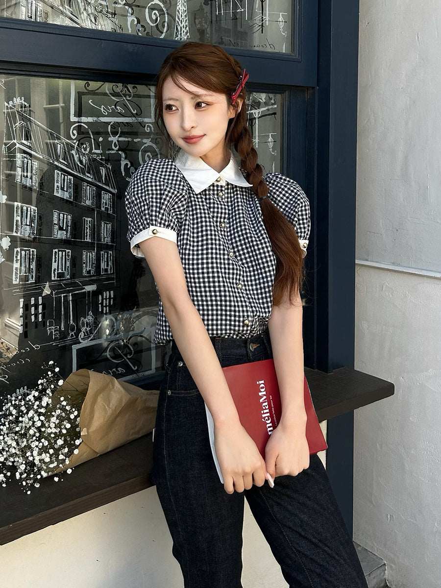 モデル：161cm（着用サイズ：FREE　着用カラー：BLK）