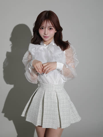 モデル：158cm（着用サイズ：FREE　着用カラー：WHT）