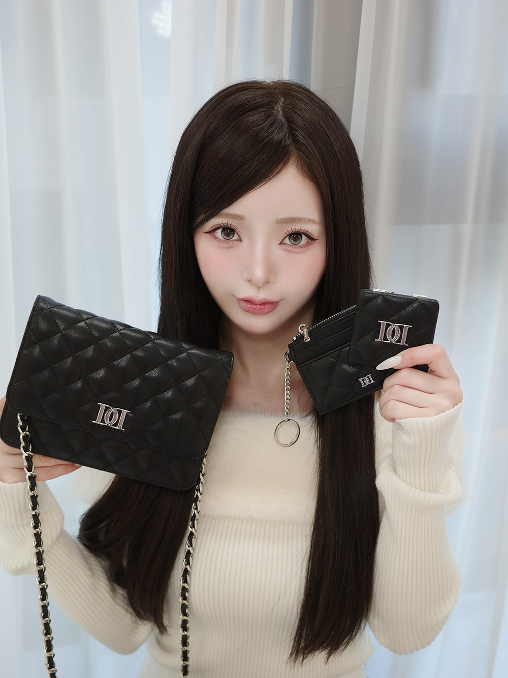 サイズ：FREE　カラー：BLK