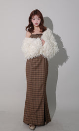 モデル：158cm（着用サイズ：FREE　着用カラー：BRN）