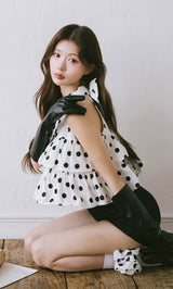 モデル：164cm（着用サイズ：FREE　着用カラー：DOT）