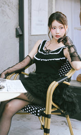 モデル：164cm（着用サイズ：FREE　着用カラー：BLK）
