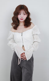 モデル：158cm（着用サイズ：FREE　着用カラー：WHT）