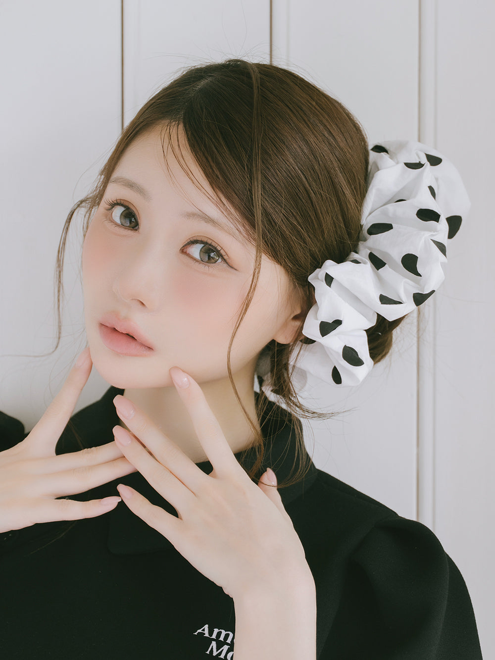 モデル：164cm（着用サイズ：FREE　着用カラー：DOT）