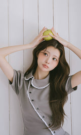 モデル：164cm（着用サイズ：FREE　着用カラー：GRY）