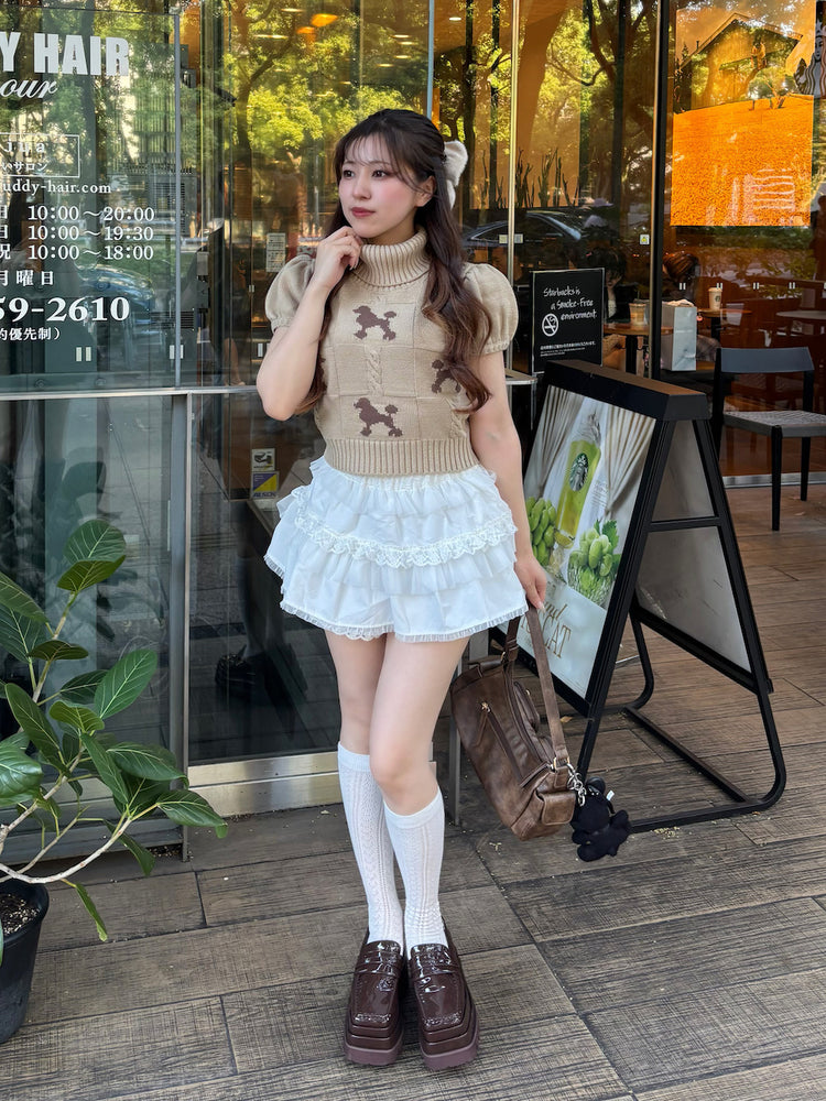 Darich レース付きフリルミニスカート ミックスフリルミニスカート – Darich (ダーリッチ)