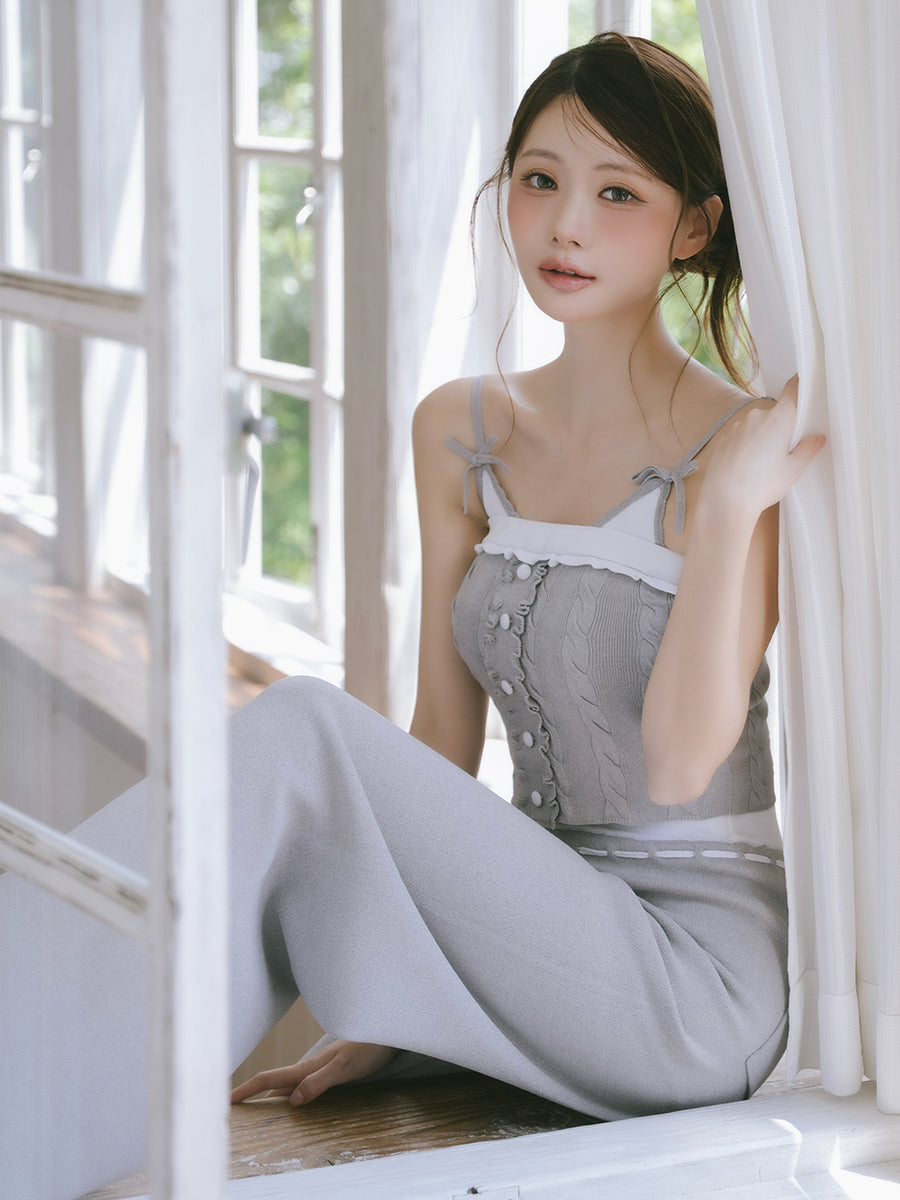 モデル：164cm（着用サイズ：FREE　着用カラー：GRY）