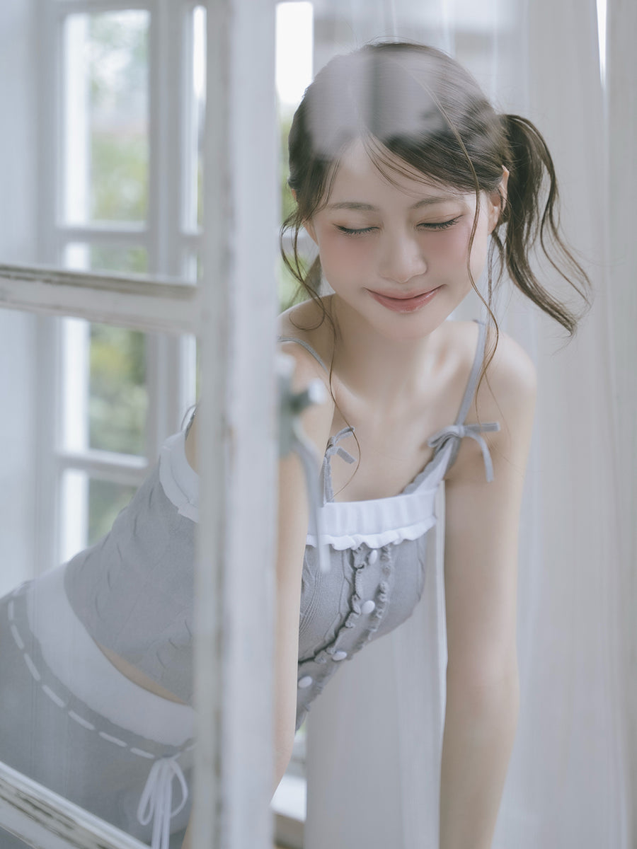 モデル：164cm（着用サイズ：FREE　着用カラー：GRY）