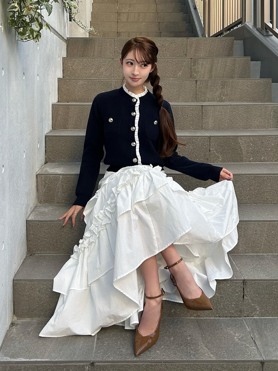 モデル：161cm（着用サイズ：FREE　着用カラー：NVY）