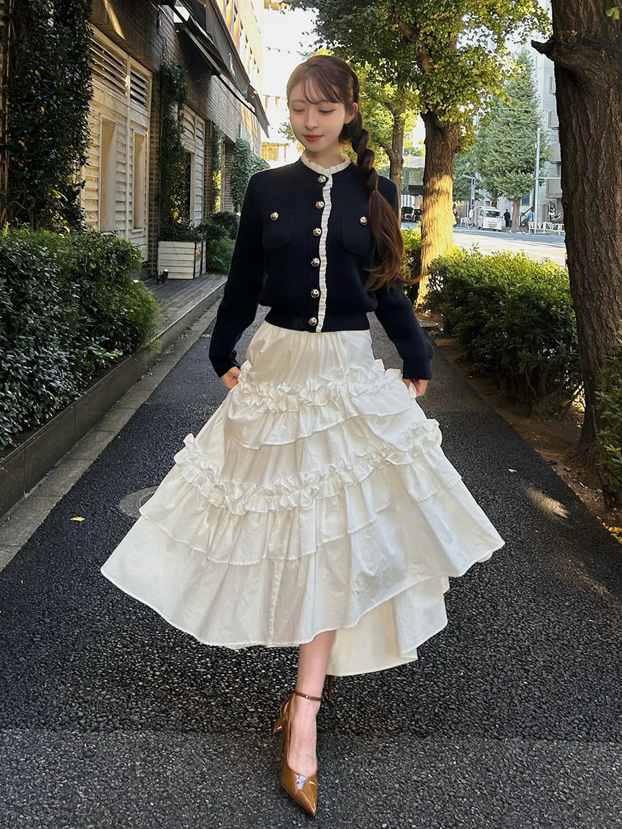 モデル：161cm（着用サイズ：FREE　着用カラー：WHT）