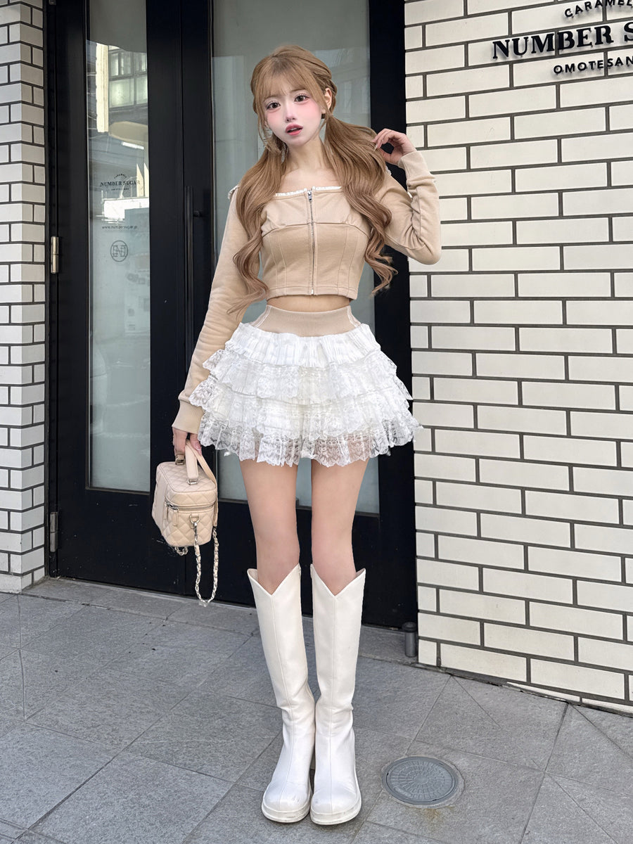 モデル：158cm（着用サイズ：FREE　着用カラー：BEG）