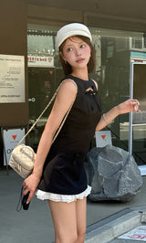 モデル：163cm（着用サイズ：FREE　着用カラー：BLK）