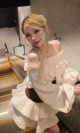 モデル：155cm（着用サイズ：FREE　着用カラー：WHT）