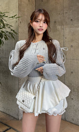 モデル：163cm（着用サイズ：FREE　着用カラー：GRY）