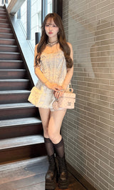 モデル：157cm（着用サイズ：FREE　着用カラー：L-GRY）