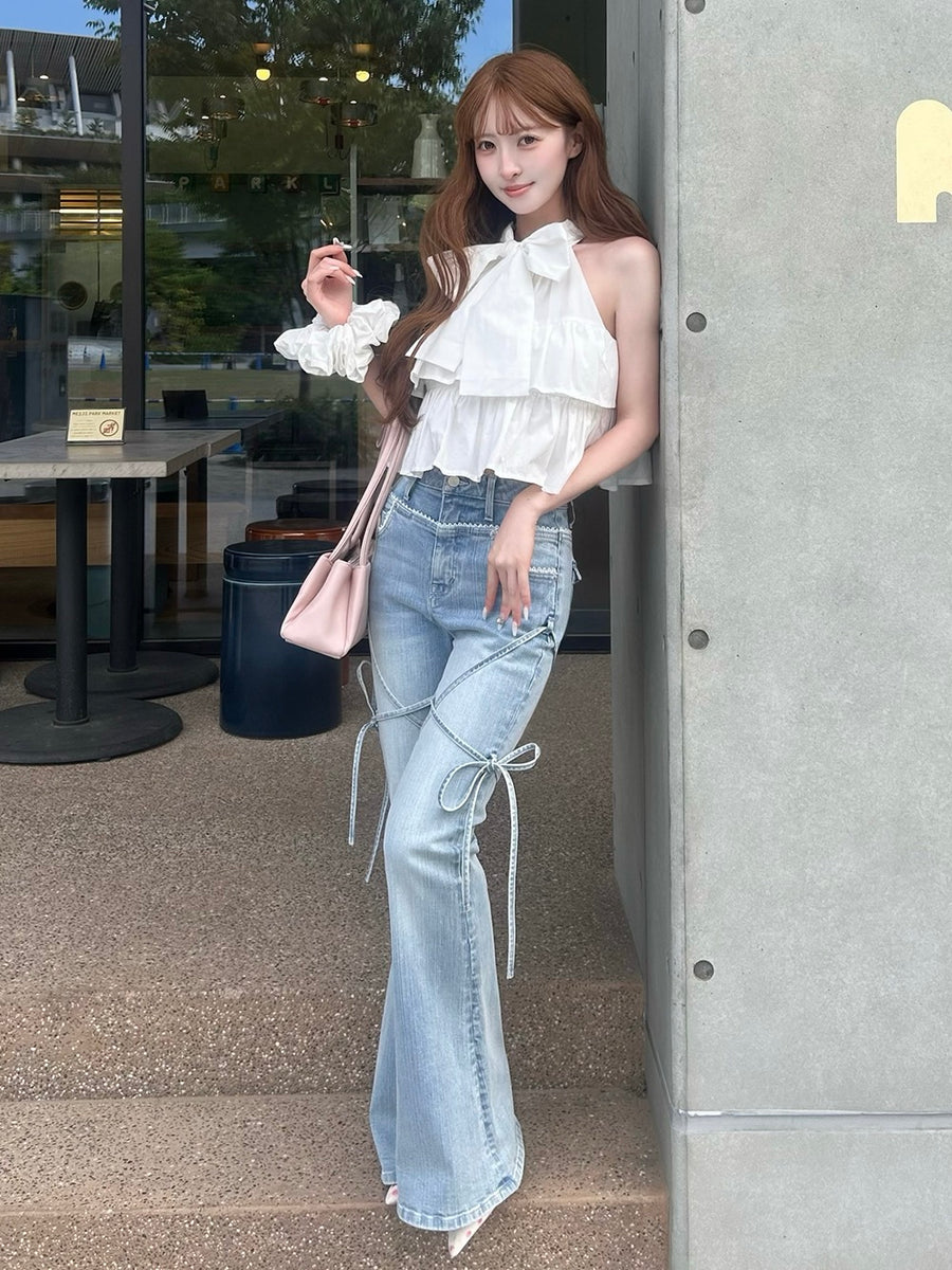 モデル：161cm（着用サイズ：FREE　着用カラー：WHT）