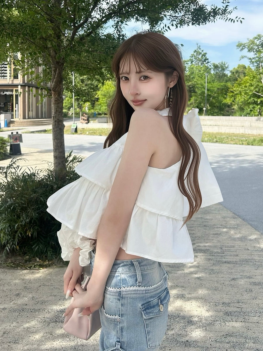 モデル：161cm（着用サイズ：FREE　着用カラー：WHT）