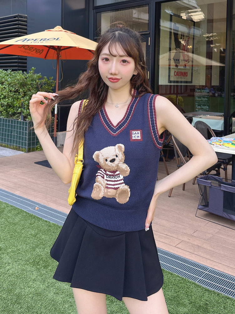 Darich ダーリッチ 新品タグ付き Dベアニットベスト サックス Dベアニットベスト – Darich (ダーリッチ)