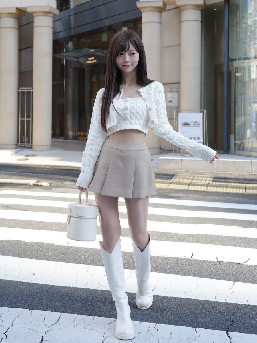 モデル：158cm（着用サイズ：S　着用カラー：BEG）