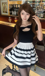 モデル：161cm（着用サイズ：FREE　着用カラー：BLK）