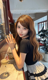 モデル：161cm（着用サイズ：FREE　着用カラー：BLK）