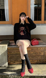 モデル：163cm（着用サイズ：FREE　着用カラー：BLK）