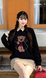 モデル：163cm（着用サイズ：FREE　着用カラー：BLK）
