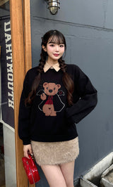 モデル：163cm（着用サイズ：FREE　着用カラー：BLK）