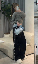 モデル：163cm（着用サイズ：FREE　着用カラー：GRY）