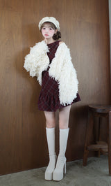 モデル：158cm（着用サイズ：FREE　着用カラー：BRD）