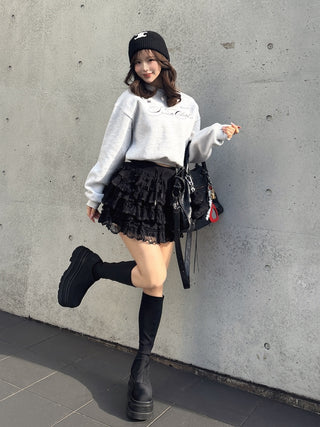 モデル：158cm（着用サイズ：FREE　着用カラー：GRY）