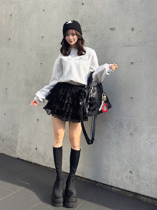 モデル：158cm（着用サイズ：FREE　着用カラー：GRY）
