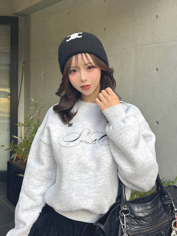 モデル：158cm（着用サイズ：FREE　着用カラー：GRY）