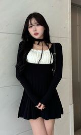 モデル：165cm（着用サイズ：FREE　着用カラー：BLK）