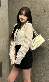 モデル：163cm（着用サイズ：FREE　着用カラー：WHT）