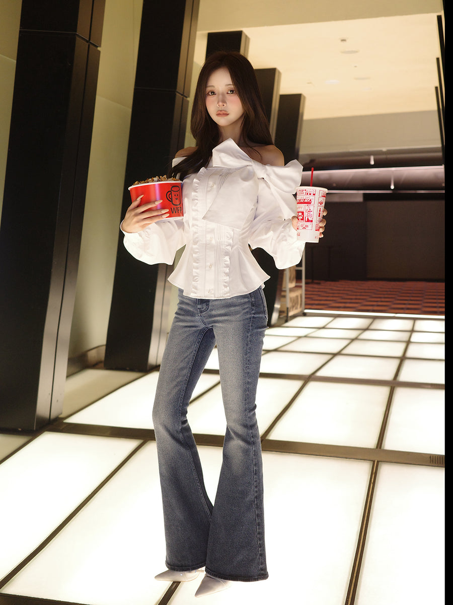 モデル：158cm（着用サイズ：FREE　着用カラー：WHT）