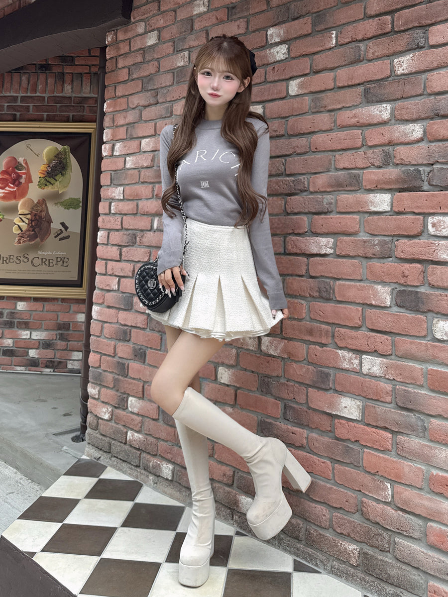 モデル：158cm（着用サイズ：S　着用カラー：IVO）