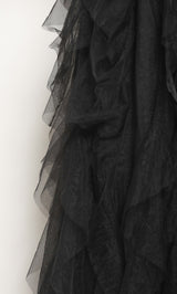モデル：158cm（着用サイズ：FREE　着用カラー：BLK）