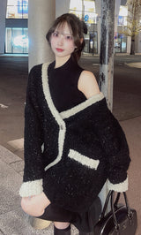 モデル：150cm（着用サイズ：FREE　着用カラー：BLK）