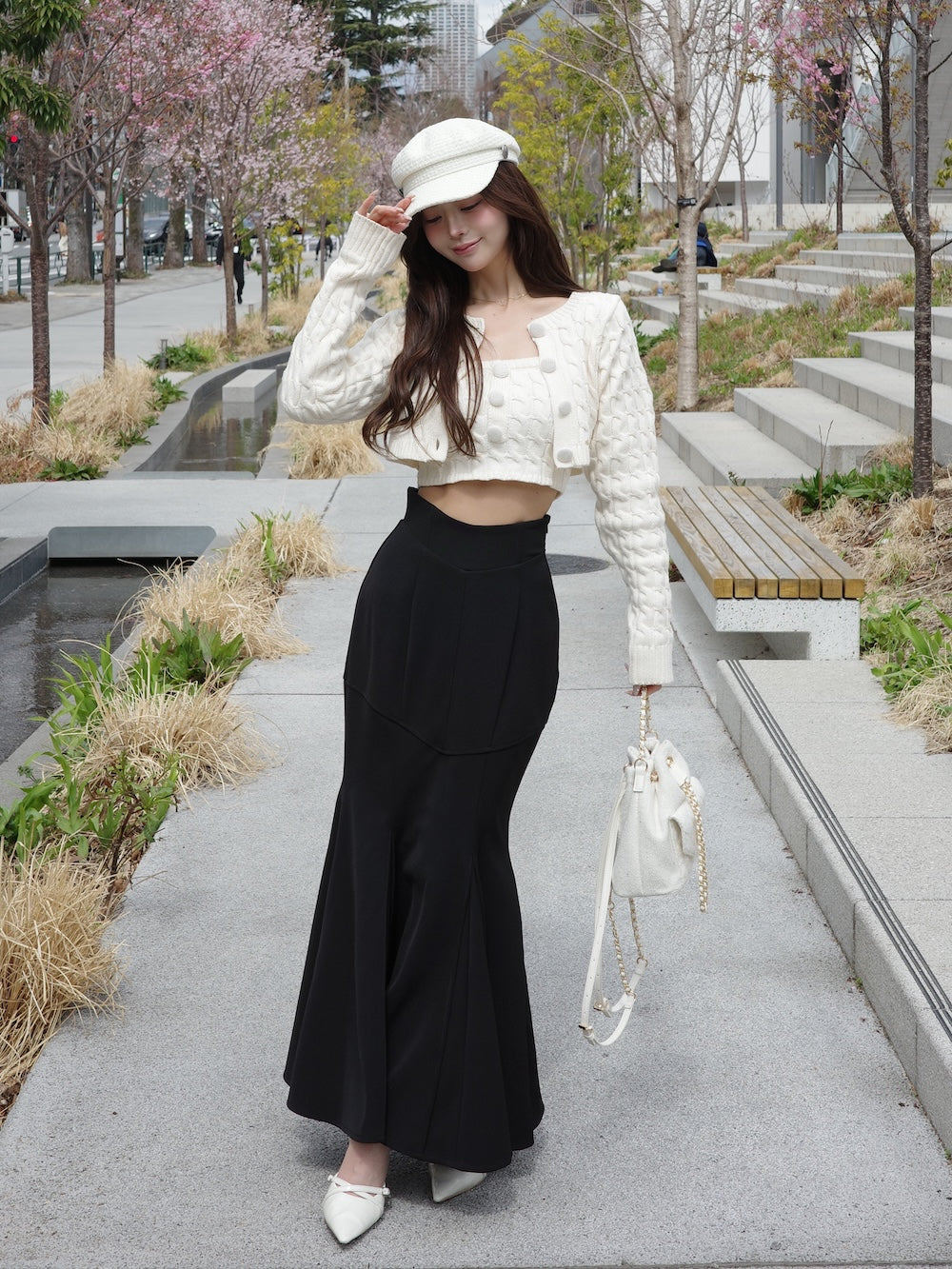 美シルエットマーメイドスカート