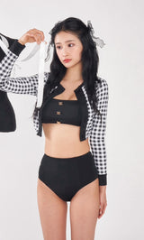 モデル：168cm（着用サイズ：FREE　着用カラー：BLK）