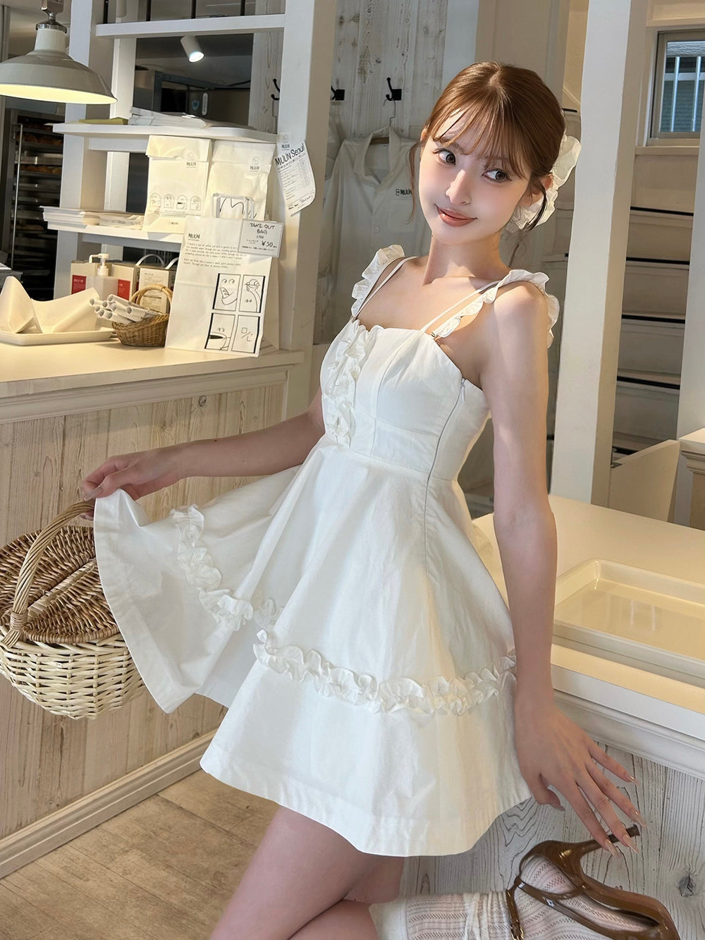 AmeliaMoi darich ホイップフレアシャツチュニック WHT ホイップフレアシャツチュニック – Darich