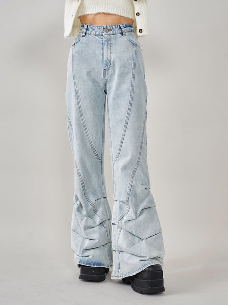 Loose Cushion Denim Pants