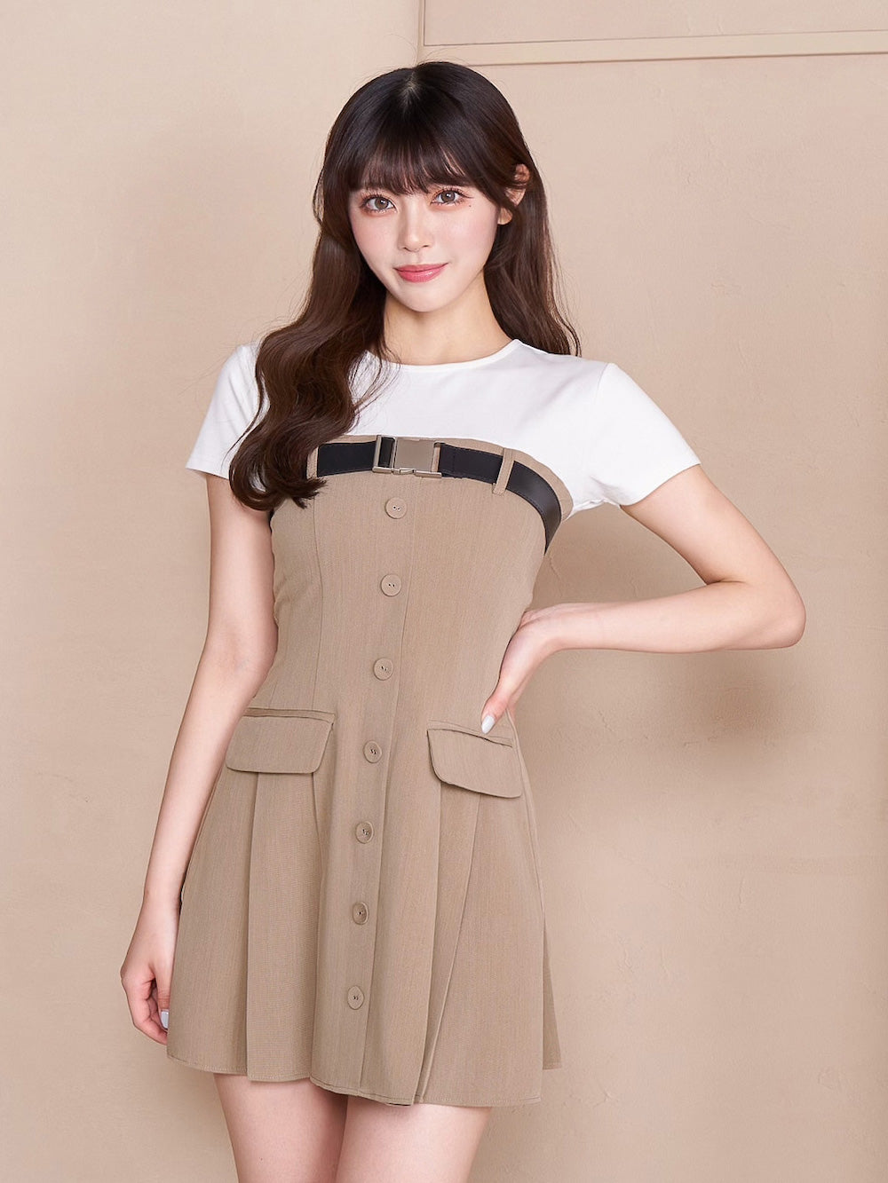 モデル：164cm（着用サイズ：FREE　着用カラー：BEG）