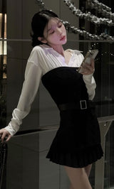 モデル：160cm（着用サイズ：FREE　着用カラー：BLK）