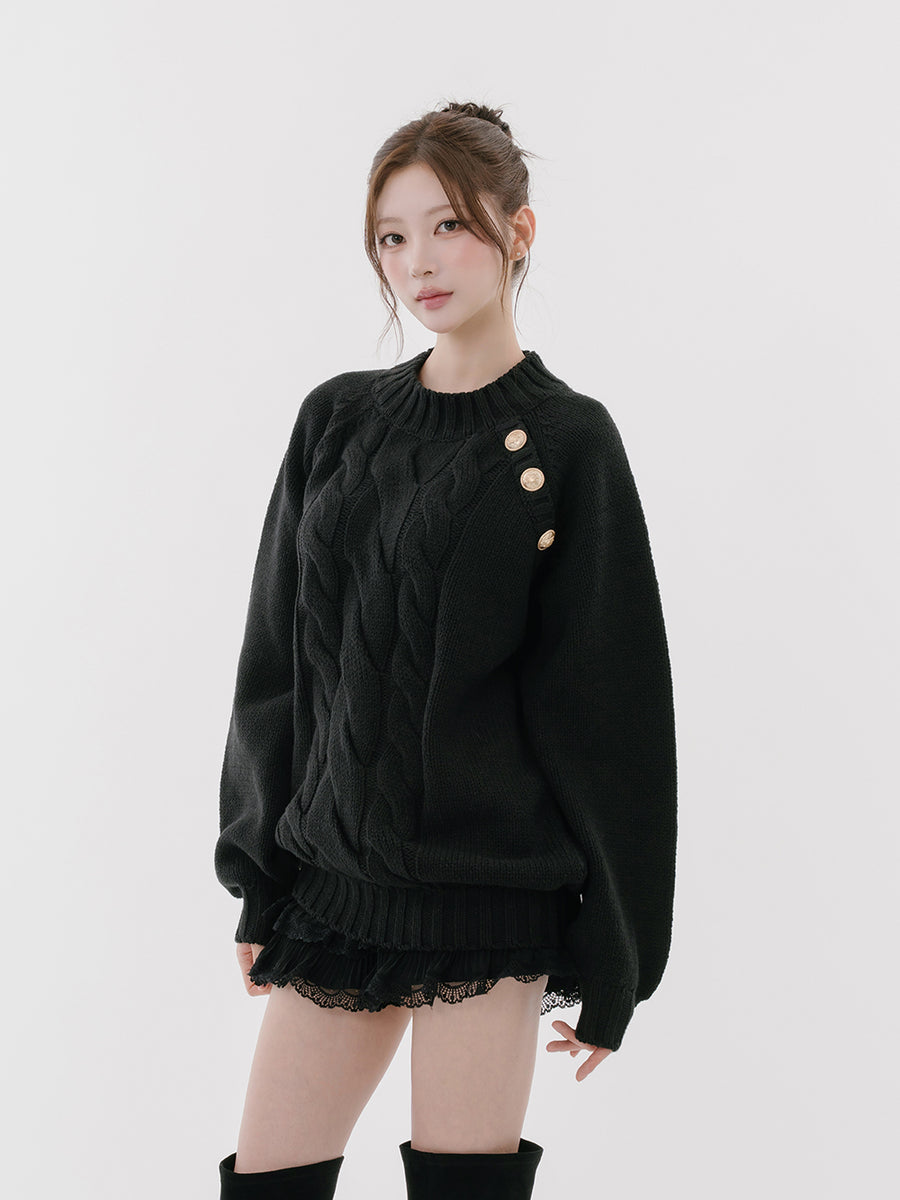 モデル：165cm（着用サイズ：FREE　着用カラー：BLK）