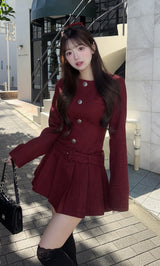 モデル：158cm（着用サイズ：FREE　着用カラー：BRD）