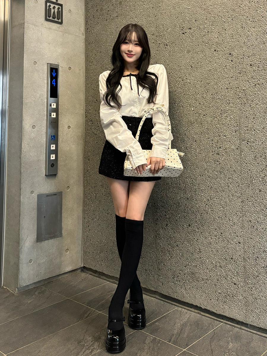 モデル：163cm（着用サイズ：FREE　着用カラー：WHT）