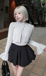 モデル：155cm（着用サイズ：FREE　着用カラー：GRY）